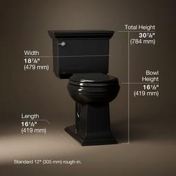 Memoirs Stately Two-piece round-front toilet, 1.28 gpf - image 3