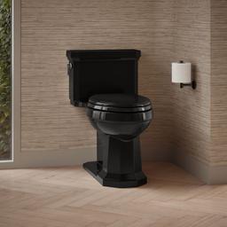 One-piece compact elongated toilet with concealed trapway, 1.28 gpf - image 2