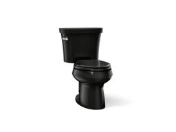 Kohler Wellworth Toilet | Two-Piece | Elongated | 1.28 GPF | Canister Flush Valve - Black - image 1