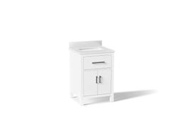 Kohler Kresla 24'' Bathroom Vanity Cabinet with Sink and Quartz Top - White - image 1