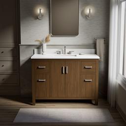 Kohler Kresla 48'' Bathroom Vanity Cabinet with Sink and Quartz Top - Draper Oak - image 2
