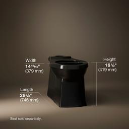 Corbelle Elongated toilet bowl with skirted trapway - image 5