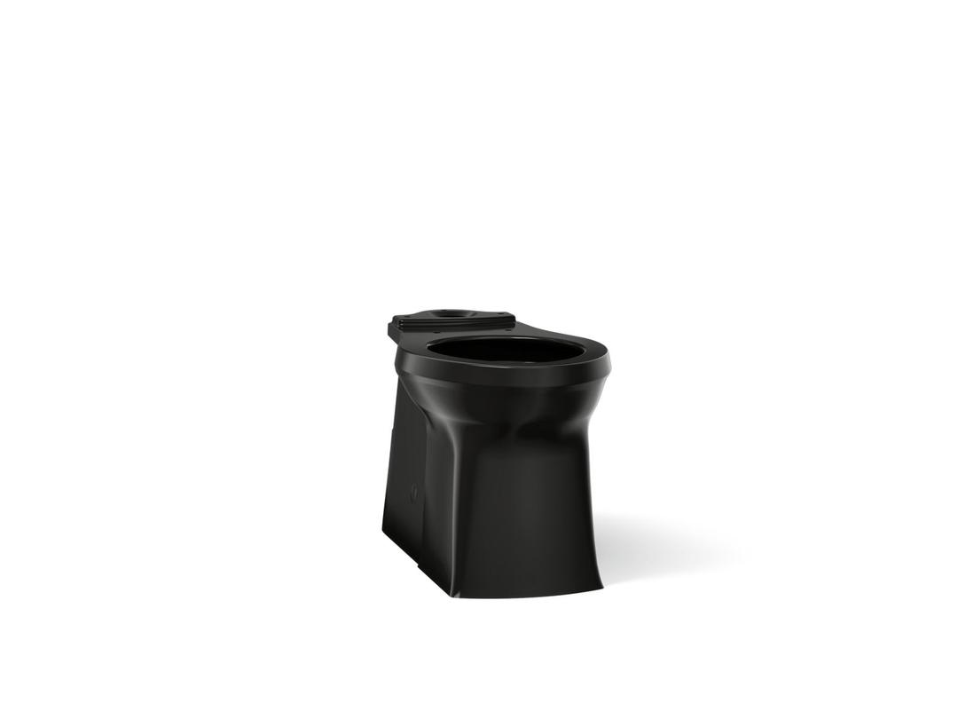Corbelle Elongated toilet bowl with skirted trapway by Kohler
