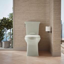 Corbelle Elongated toilet bowl with skirted trapway - image 3