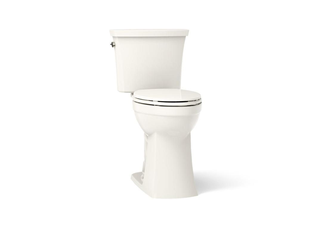 Kelston ContinuousClean tall two-piece elongated toilet, 1.28 gpf by Kohler
