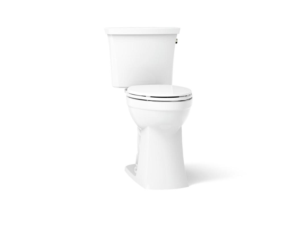 Kelston Tall two-piece elongated toilet, 1.28 gpf by Kohler