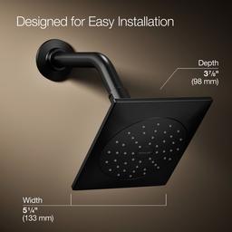 Kohler Loure Single-function Showerhead, 1.75 Gpm - Matte Black - image 3