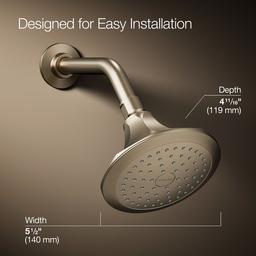 Kohler Memoirs Single-function Showerhead, 2.5 Gpm - Vibrant Brushed Bronze - image 3