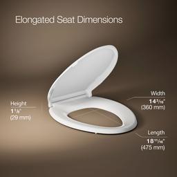 Cachet Recycled ReadyLatch Quiet-CloseE elongated toilet seat - image 3