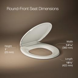 LustraE Quick-ReleaseE round-front toilet seat - image 3