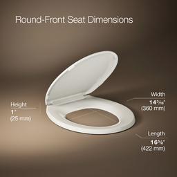 LustraE Quick-ReleaseE round-front toilet seat - image 3