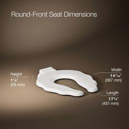 PrimaryE Commercial round-front toilet seat with antimicrobial agent - image 3