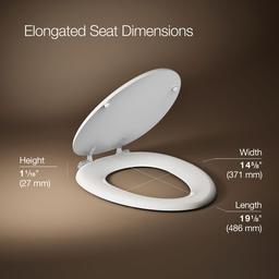 Kohler Kathryn Elongated Toilet Seat - White - image 2