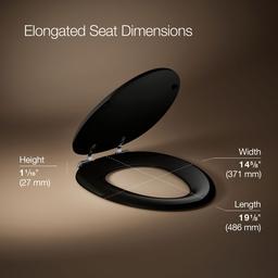 Kohler Kathryn Elongated Toilet Seat - Black - image 2