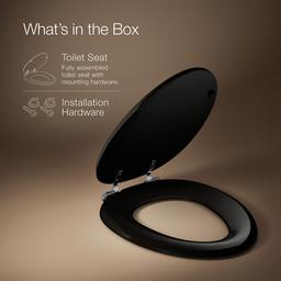 Kohler Kathryn Elongated Toilet Seat - Black - image 3