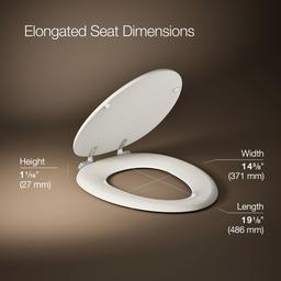 Kohler Kathryn Elongated Toilet Seat - Biscuit - image 2