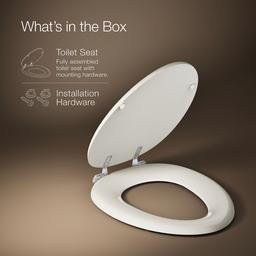 Kohler Kathryn Elongated Toilet Seat - Biscuit - image 3