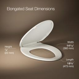 BreviaE Quick-ReleaseE elongated toilet seat - image 3