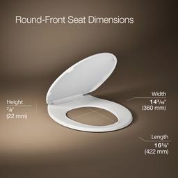 BreviaE Quiet-CloseE round-front toilet seat - image 3