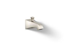 Kohler Memoirs Stately Wall-mount Bath Spout with Deco Design and Diverter - Vibrant Brushed Nickel - image 1