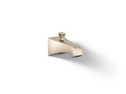 Kohler Memoirs Stately Wall-mount Bath Spout with Deco Design and Diverter - Vibrant Brushed Bronze - image 1