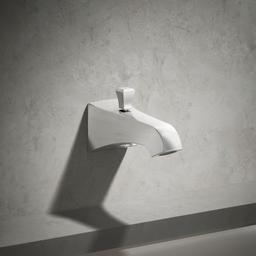 Kohler Memoirs Stately Wall-mount Bath Spout with Deco Design and Diverter - Polished Chrome - image 2