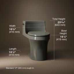 San Souci One-piece compact elongated toilet with concealed trapway, 1.28 gpf - image 3