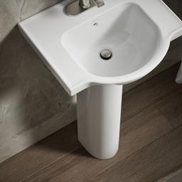 Veer 21'' square pedestal bathroom sink - image 6