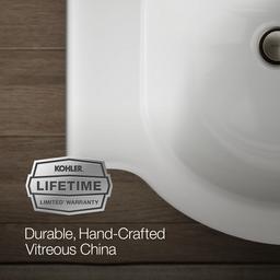 Veer 21'' square pedestal bathroom sink - image 10