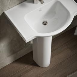 Veer 24'' square pedestal bathroom sink - image 6
