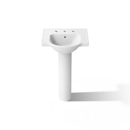 Veer 21'' rectangular pedestal bathroom sink - image 12