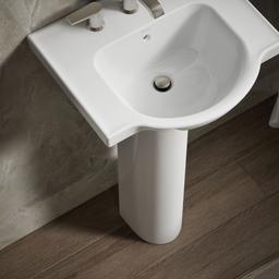Veer 21'' rectangular pedestal bathroom sink - image 6