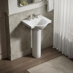 Veer 21'' rectangular pedestal bathroom sink - image 2