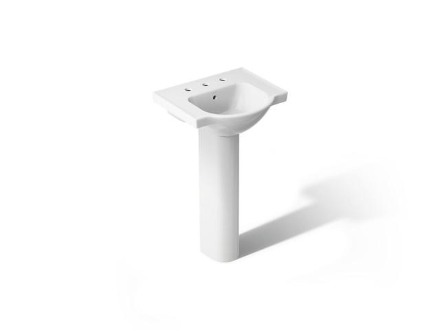 Veer 21'' rectangular pedestal bathroom sink