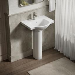 Veer 24'' rectangular pedestal bathroom sink - image 2