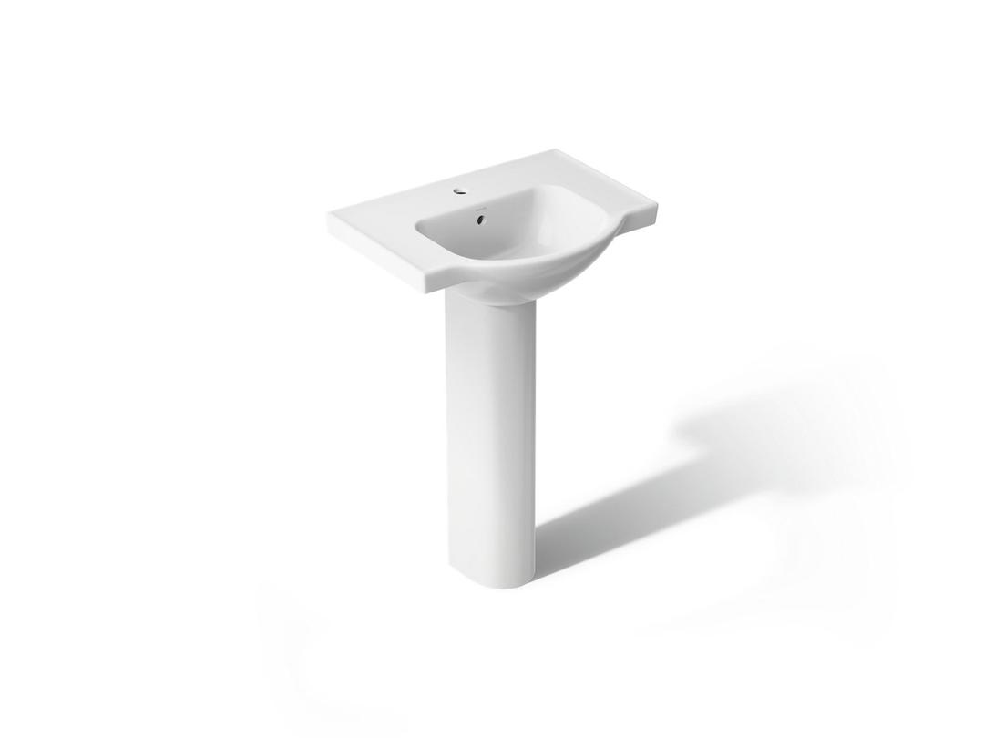 Veer 24'' rectangular pedestal bathroom sink by Kohler