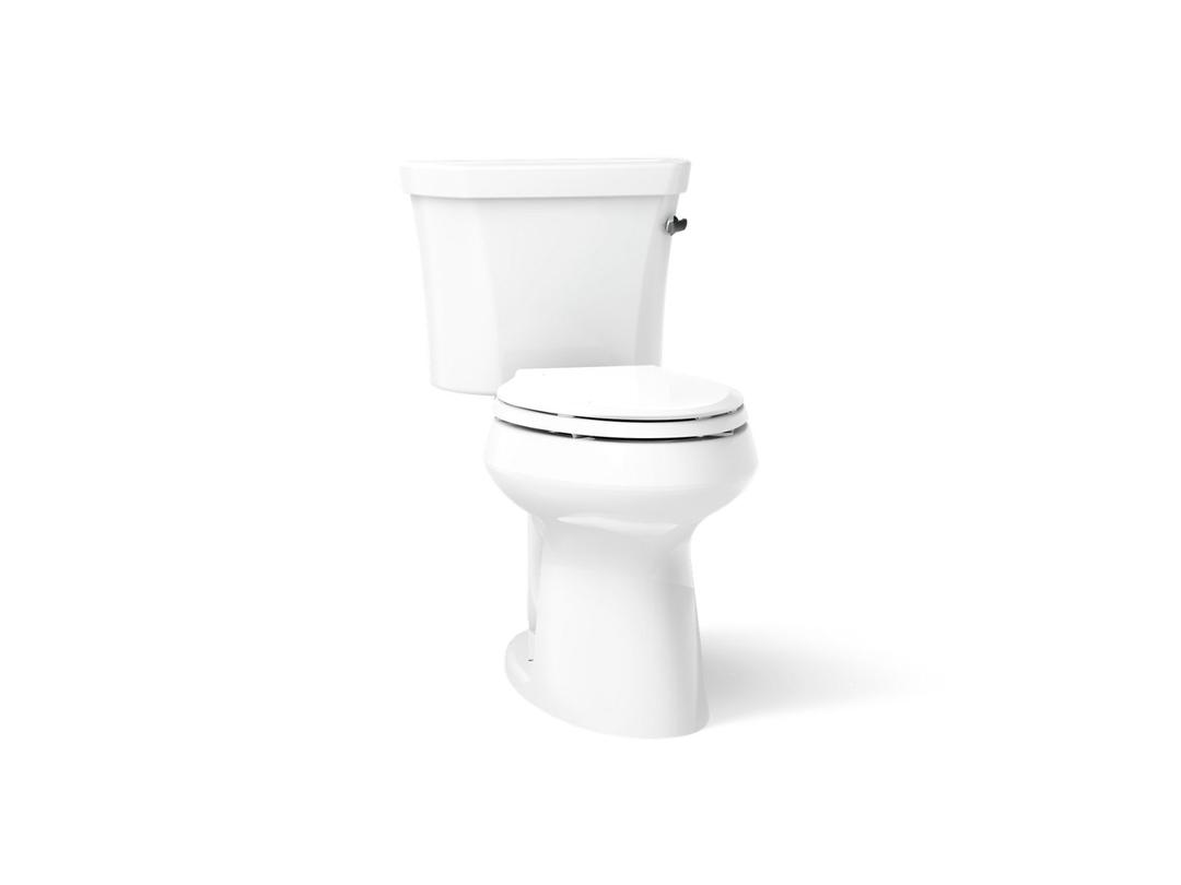 Highline Two-piece elongated toilet, 1.0 gpf - White by Kohler