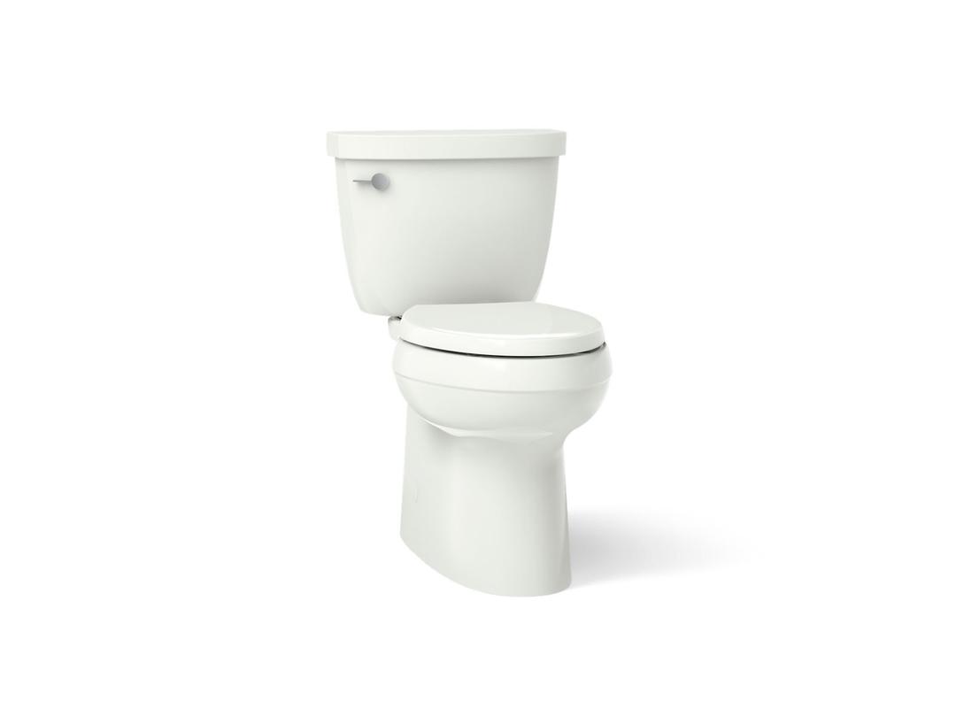 Cimarron Two-piece elongated toilet with skirted trapway, 1.28 gpf by Kohler