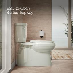 Cimarron Two-piece elongated toilet with skirted trapway, 1.28 gpf - image 4