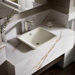 Iron Plains 18-1/2'' rectangular vessel bathroom sink - Biscuit - image 2