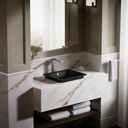 Iron Plains 18-1/2'' rectangular vessel bathroom sink - Black - image 4