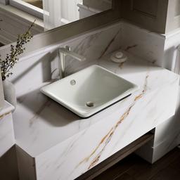 Kohler Iron Plains 18-1/2'' Rectangular Vessel Bathroom Sink - Dune - image 2