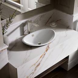 Kohler Iron Plains 20-3/4'' Oval Vessel Bathroom Sink - White - image 2