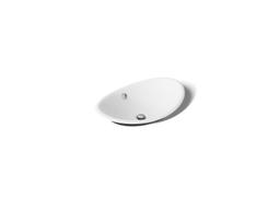 Kohler Iron Plains 20-3/4'' Oval Vessel Bathroom Sink - White - image 1