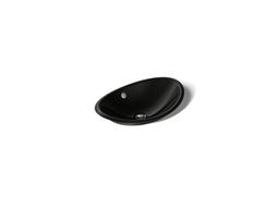 Iron Plains 20-3/4'' oval vessel bathroom sink - Black - image 1