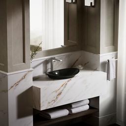 Iron Plains 20-3/4'' oval vessel bathroom sink - Black - image 4