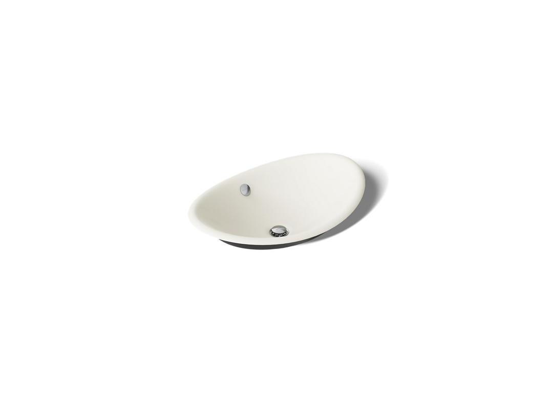 Kohler Iron Plains 20-3/4'' Oval Vessel Bathroom Sink - Biscuit by Kohler