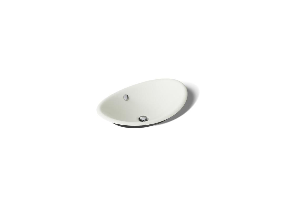 Kohler Iron Plains 20-3/4'' Oval Vessel Bathroom Sink - Dune by Kohler
