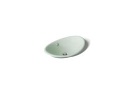 Kohler Iron Plains 20-3/4'' Oval Vessel Bathroom Sink - Aspen Exterior with Aspen Interior - image 1