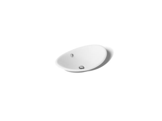 Iron Plains 20-3/4'' oval vessel bathroom sink - Sea Salt